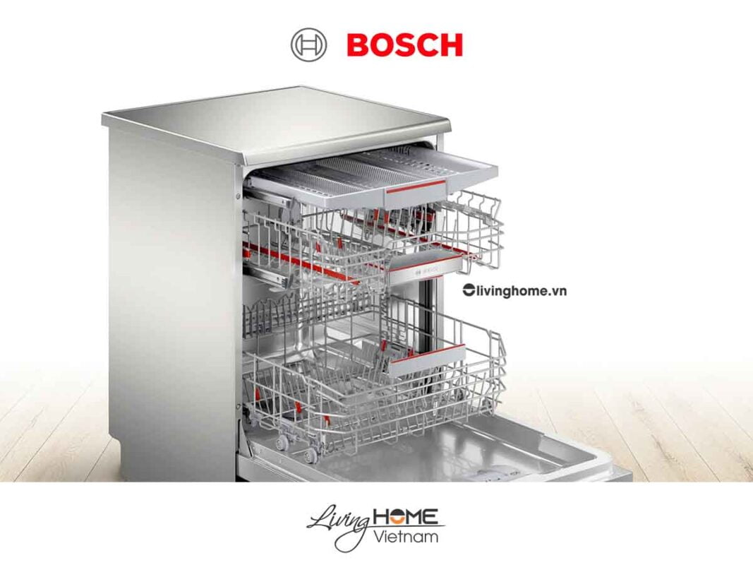 Máy rửa chén Bosch SMS8YCI01E - Độc lập 60cm 14 bộ