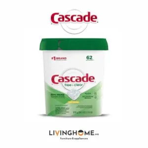 vien rua chen bat cascade free and clear actionpacs lemon scent 62 vien 1