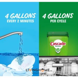 Viên Rửa Chén Bát Cascade Original Hương Thơm Tươi Mát 85 Viên Nhập Khẩu Mỹ 11 vien rua chen bat cascade original actionpacs fresh scent 85 vien 6