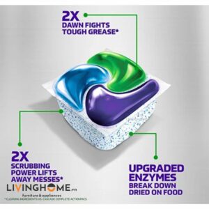 Viên Rửa Chén Bát Cascade Platinum Plus Hương Thơm Tươi Mát 62 Viên Nhập Khẩu Mỹ 15 vien rua chen bat cascade platinum plus fresh scent 62 vien 3