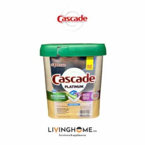 Viên rửa chén Cascade Platinum 92 viên cao cấp Mỹ