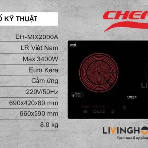 Bếp điện từ Chefs EH-MIX2000A tiết kiệm tiện lợi