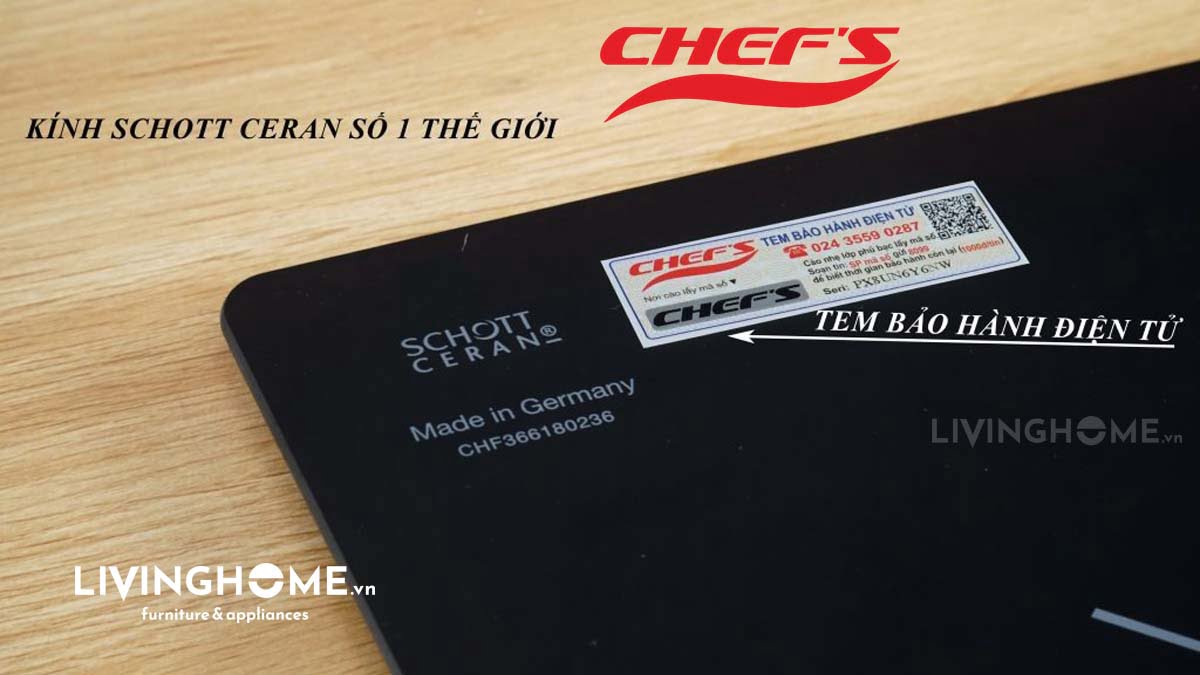 Bếp điện từ Chefs EH-MIX366 sang trọng, tiện dụng