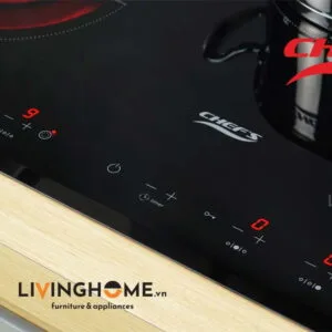 Bếp điện từ Chefs EH-MIX544P 81CM 2 Từ 1 Điện Kính Schott Ceran 12 Bếp điện từ Chefs EH MIX544P 3 vùng nấu tiện lợi hoàn mỹ