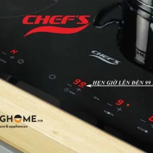 Bếp điện từ Chefs EH-MIX544P 81CM 2 Từ 1 Điện Kính Schott Ceran 13 Bếp điện từ Chefs EH MIX544P 3 vùng nấu tiện lợi hoàn mỹ