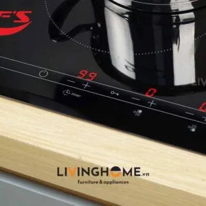 Bếp Điện Từ Chefs EH-MIX545N 62CM 2 Từ 1 Điện Kính Schott Ceran 12 Bếp điện từ Chefs EH MIX545N 3 vùng nấu nhập khẩu Tây Ban Nha