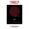 Bếp Điện Đơn Chefs EH-IH22A 31CM 1 Điện Kính Ceramic 2 Bếp điện Chefs EH IH22A đơn sang trọng