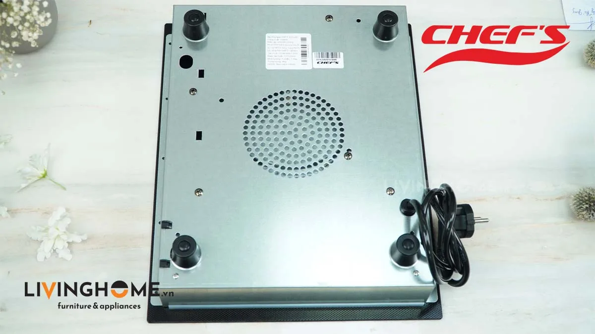 Bếp Điện Đơn Chefs EH-IH22A 31CM 1 Điện Kính Ceramic 7 Bếp điện Chefs EH IH22A đơn sang trọng