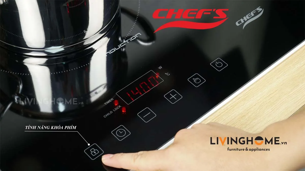 Bếp từ Chefs EH-DIH321 tiện lợi linh hoạt 8 Bếp từ Chefs EH DIH321 tiện lợi linh hoạt