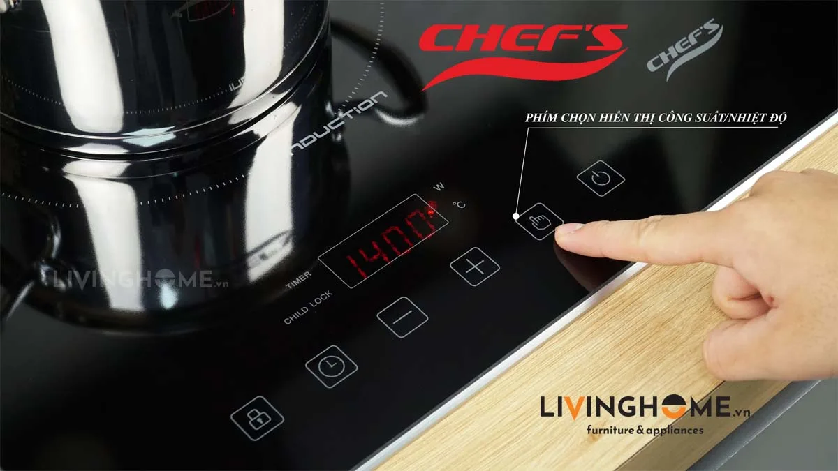 Bếp từ Chefs EH-DIH321 tiện lợi linh hoạt 21 Bếp từ Chefs EH DIH321 tiện lợi linh hoạt
