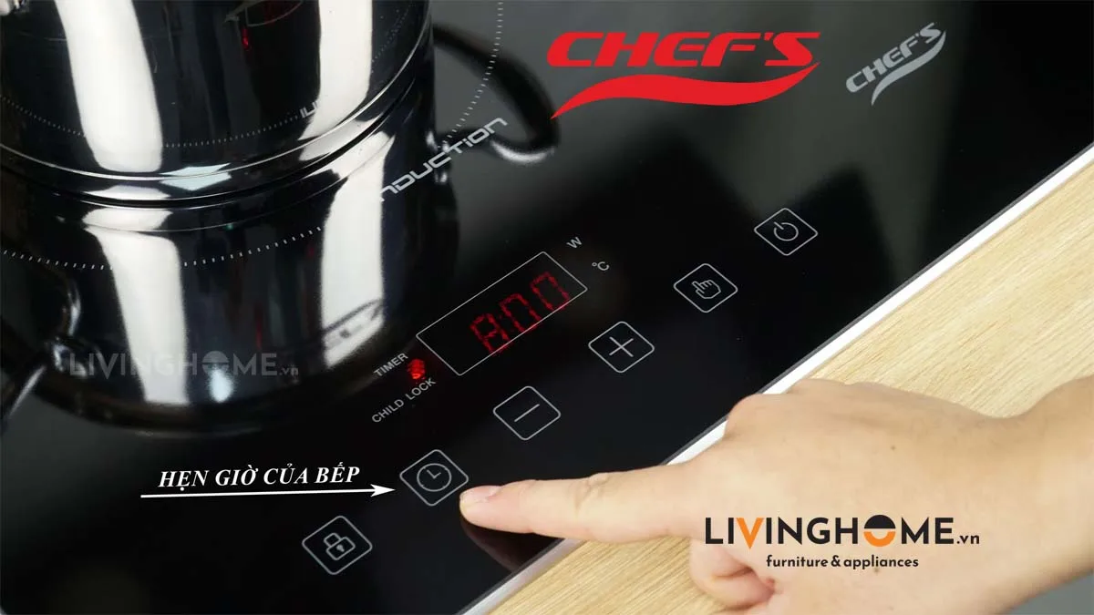 Bếp từ Chefs EH-DIH321 tiện lợi linh hoạt 6 Bếp từ Chefs EH DIH321 tiện lợi linh hoạt