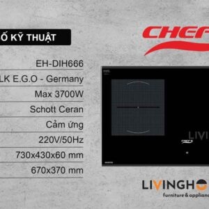 Bếp từ Chefs EH-DIH666 sang trọng thời thượng 13 Bếp từ Chefs EH-DIH666 sang trọng thời thượng