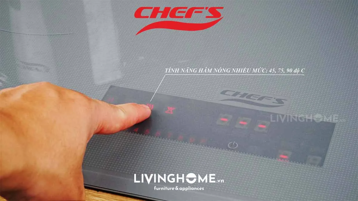 Bếp từ Chefs EH-DIH666G màu xám tinh tế thời thượng