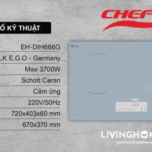 Bếp từ Chefs EH-DIH666G màu xám tinh tế thời thượng 17 Bếp từ Chefs EH-DIH666G màu xám tinh tế thời thượng