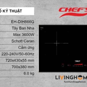 Bếp từ Chefs EH-DIH866G bền bỉ an toàn 16 Bếp từ Chefs EH-DIH866G bền bỉ an toàn