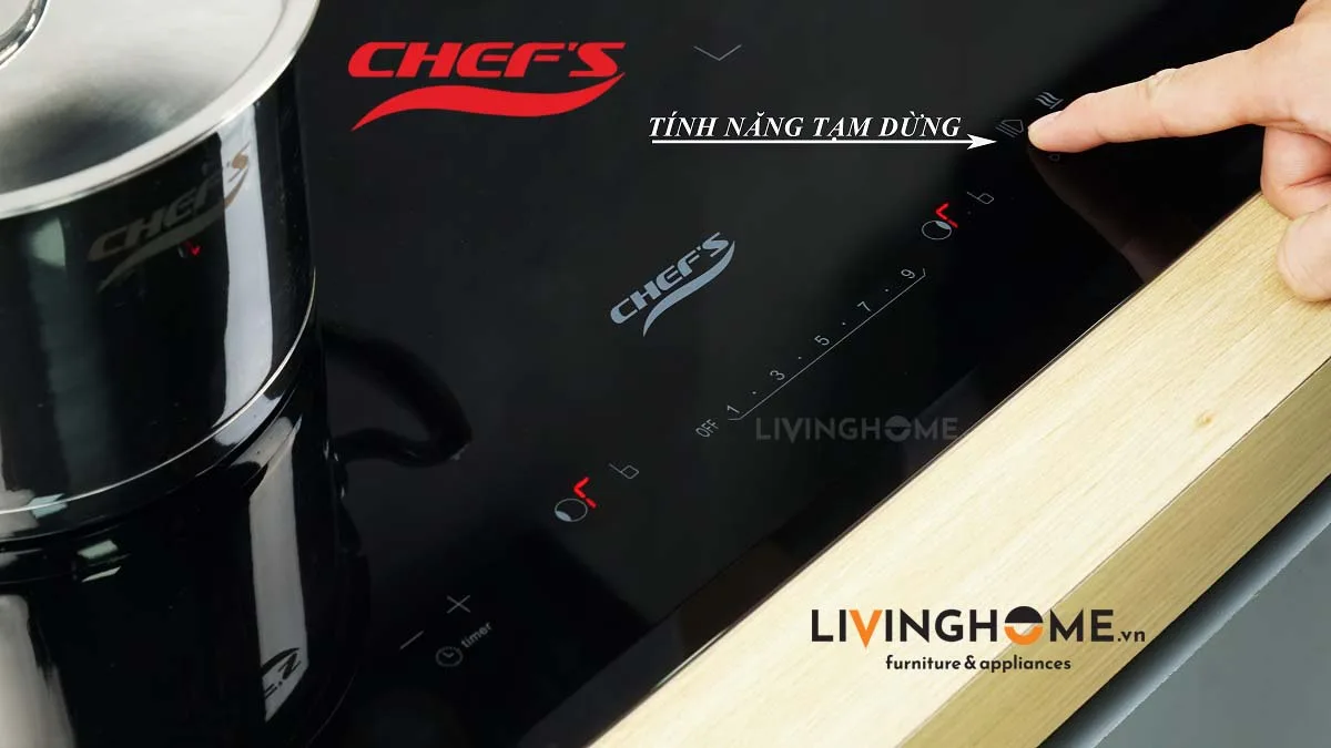 Bếp từ Chefs EH-DIH868 kính Schott Ceran siêu bền 5 Bếp từ Chefs EH-DIH868 kính Schott Ceran siêu bền