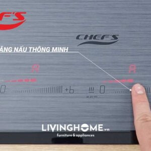 Bếp từ Chefs EH-DIH888E thiết kế xám tinh tế hiện đại