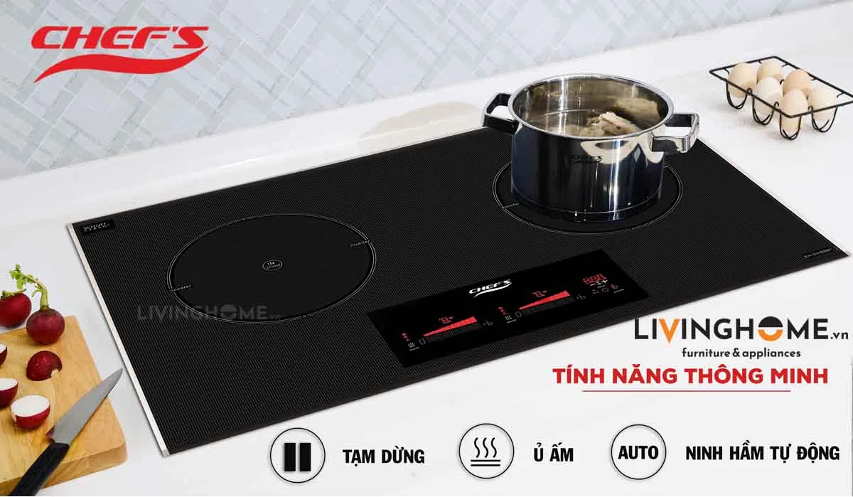 Bếp từ Chefs EH-DIH888P cao cấp nhập khẩu Đức 18 Bếp từ Chefs EH-DIH888P cao cấp nhập khẩu Đức