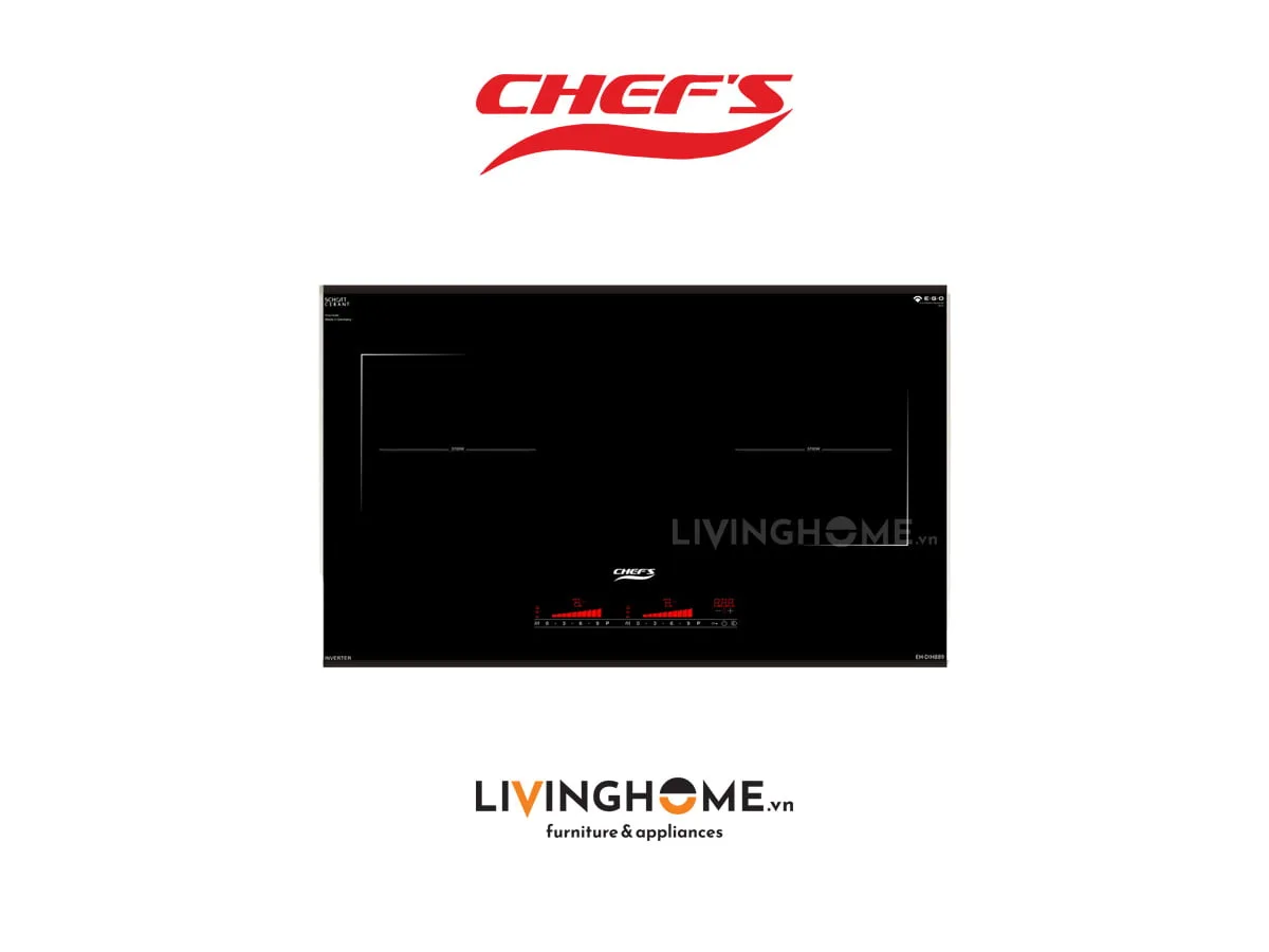 Bếp từ Chefs EH-DIH889 đôi sang trọng tiết kiệm điện năng 3 Bếp từ Chefs EH-DIH889 đôi sang trọng tiết kiệm điện năng
