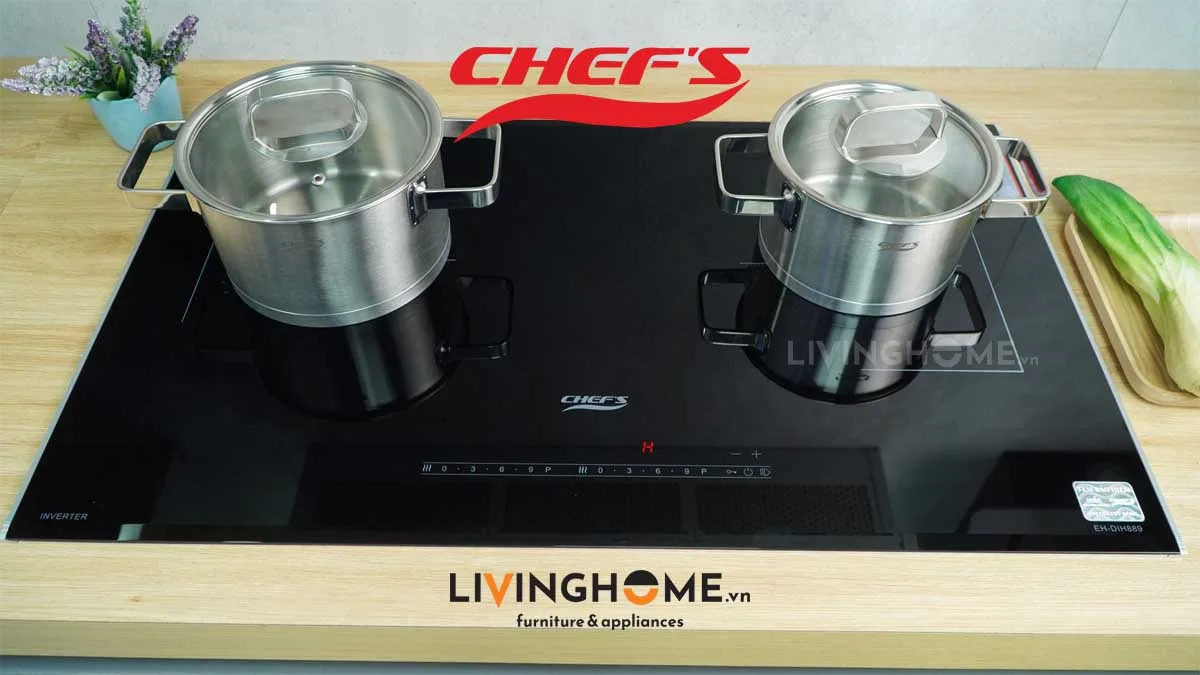 Bếp từ Chefs EH-DIH889 đôi sang trọng tiết kiệm điện năng 18 Bếp từ Chefs EH-DIH889 đôi sang trọng tiết kiệm điện năng