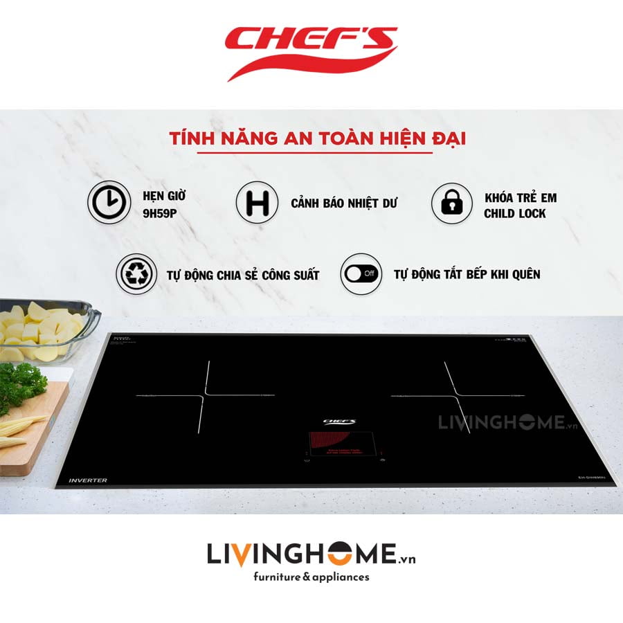 Bếp từ Chefs EH-DIH890N siêu tiết kiệm điện
