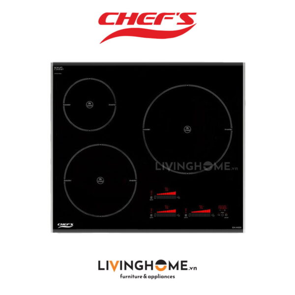 Bếp từ Chefs EH IH555 3 vùng nấu thông minh tiết kiệm