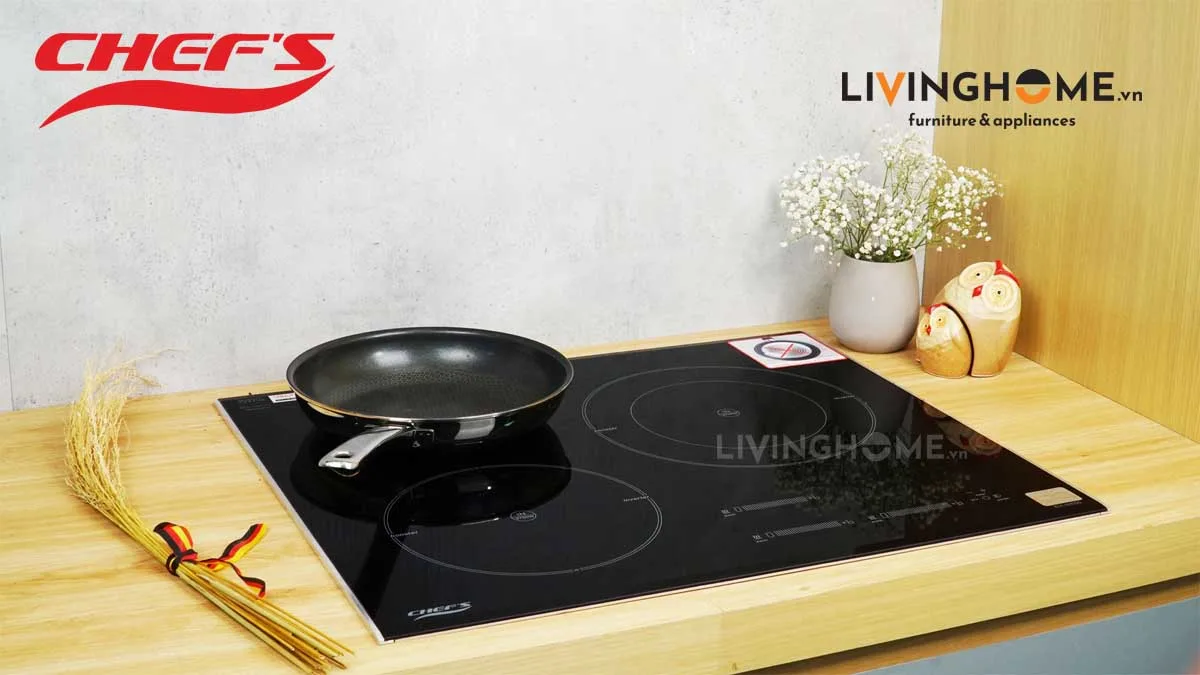 Bếp từ Chefs EH-IH555 3 vùng nấu thông minh tiết kiệm 14 Bếp từ Chefs EH IH555 3 vùng nấu thông minh tiết kiệm