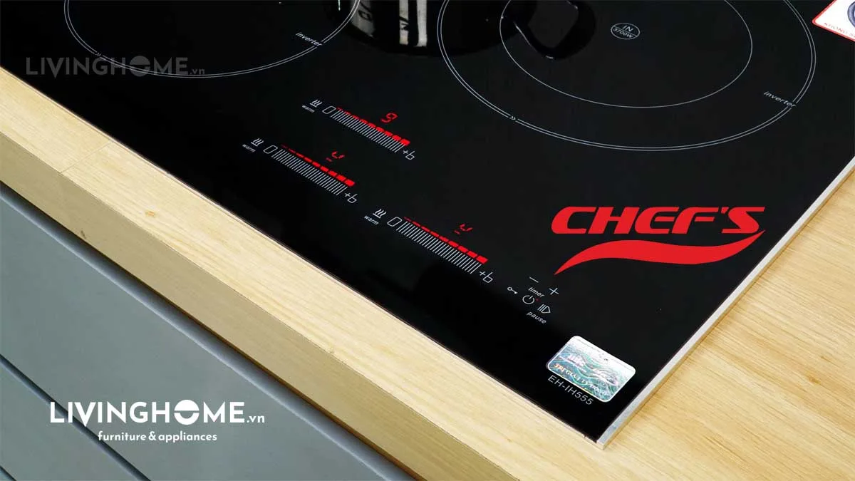 Bếp từ Chefs EH-IH555 3 vùng nấu thông minh tiết kiệm 15 Bếp từ Chefs EH IH555 3 vùng nấu thông minh tiết kiệm