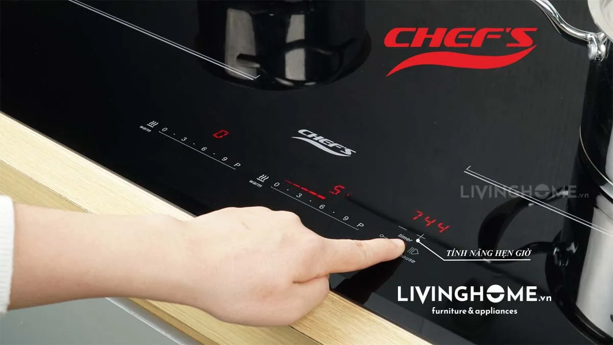 Bếp từ Chefs EH-DIH889 đôi sang trọng tiết kiệm điện năng 21 Bếp từ Chefs EH-DIH836 thông minh tiện nghi