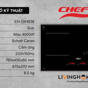 Bếp từ Chefs EH-DIH836 thông minh tiện nghi