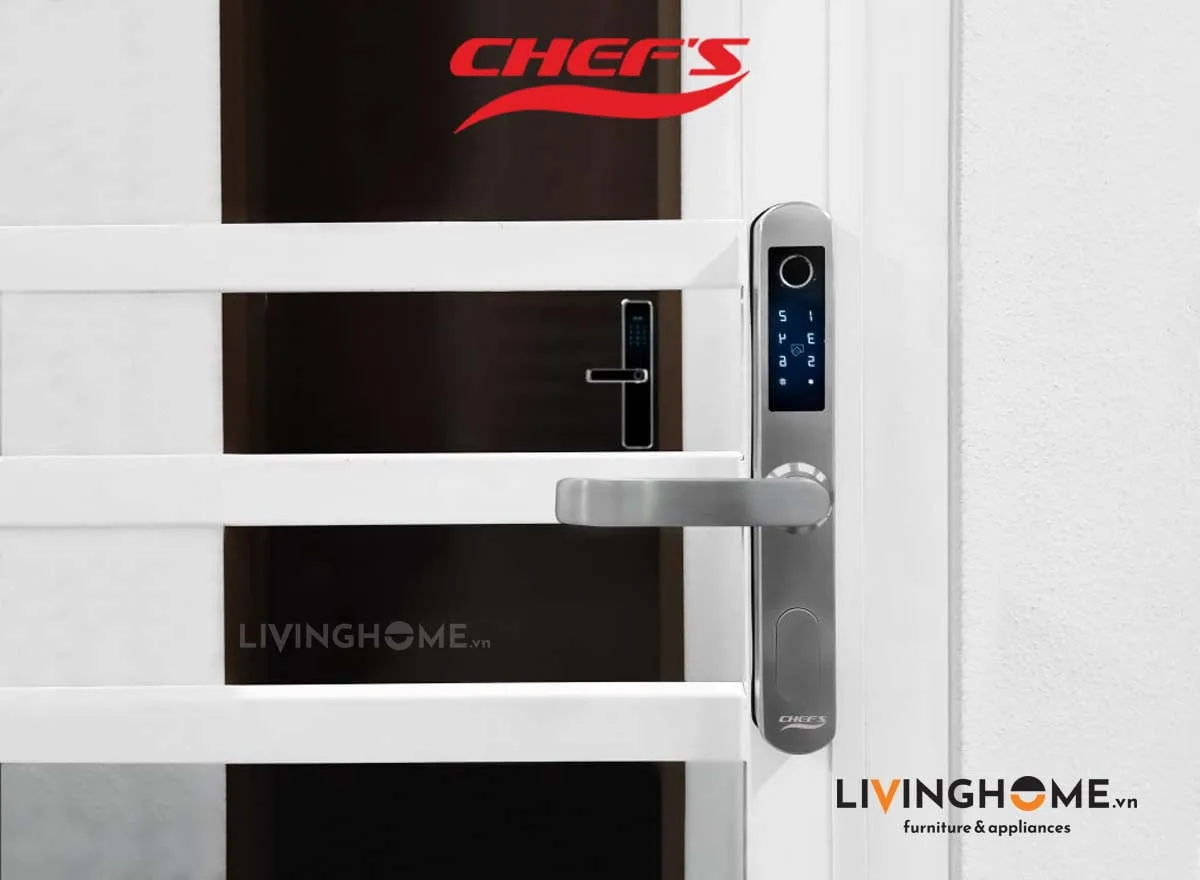 Khoá vân tay Chefs EH A11RST màu bạc thời thượng tinh tế 7 Khoá vân tay Chefs EH A11RST màu bạc thời thượng tinh tế