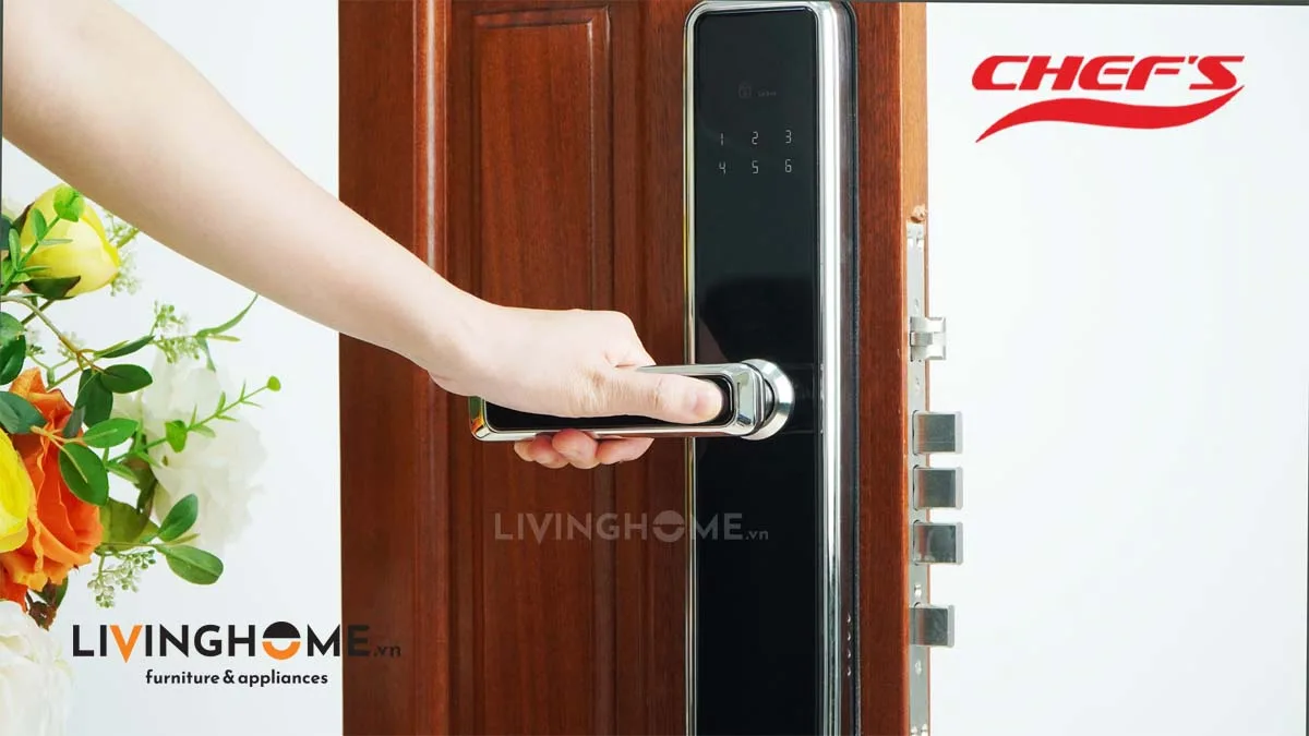 Khoá vân tay Chefs EH-A15SB điện tử an toàn thông minh 5 Khoá vân tay Chefs EH-A15SB điện tử an toàn thông minh