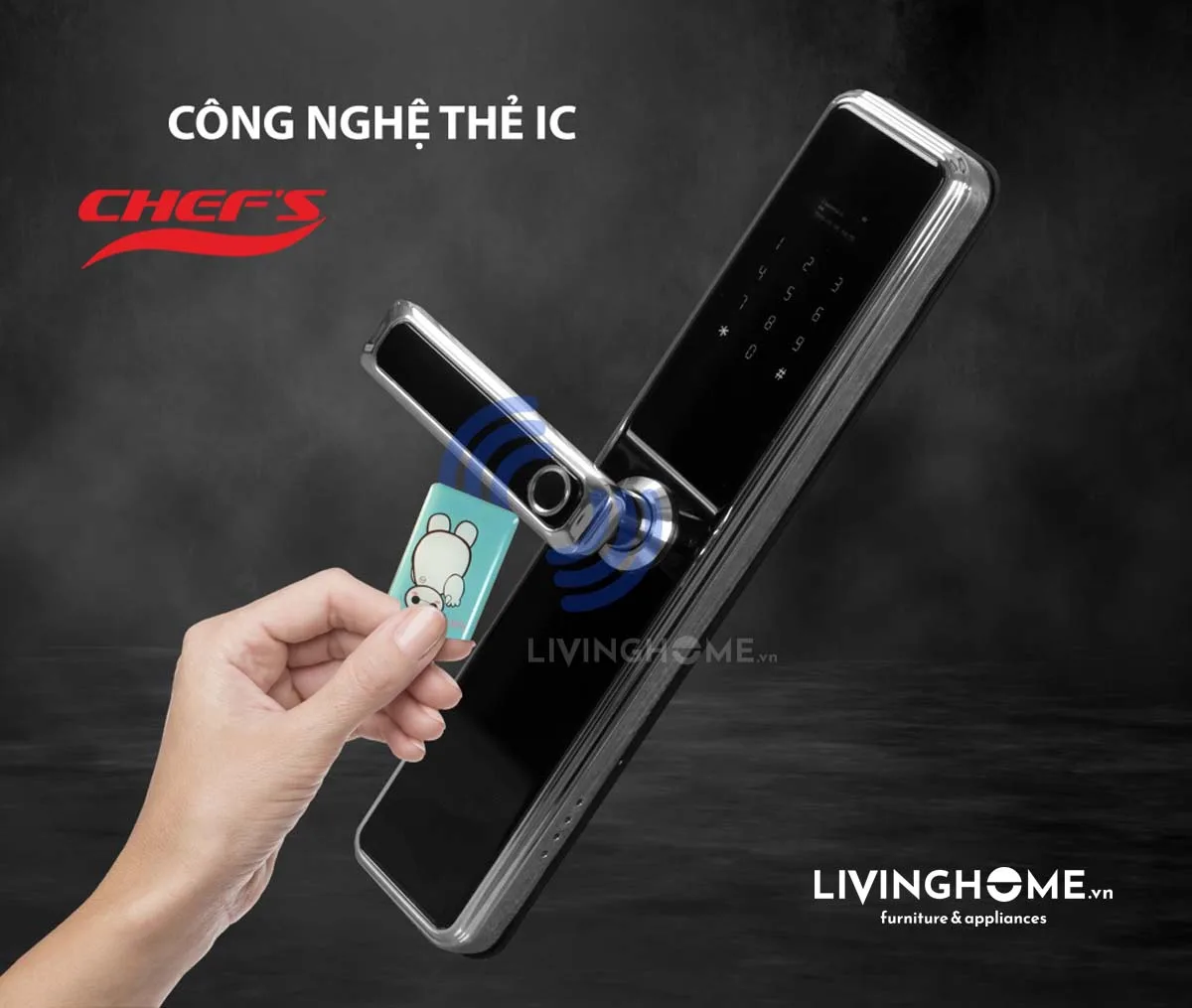Khoá vân tay Chefs EH-A15SB điện tử an toàn thông minh 22 Khoá vân tay Chefs EH-A15SB điện tử an toàn thông minh