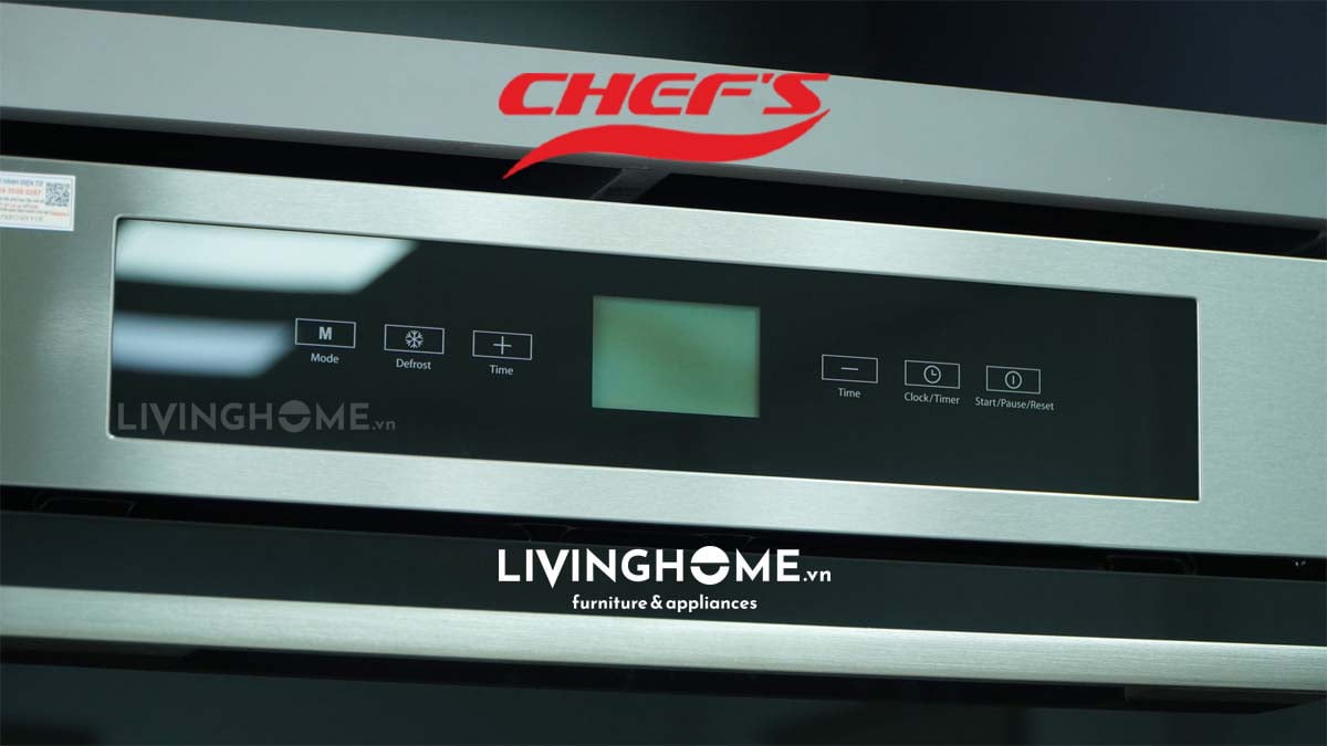 Lò nướng Chefs EH BO600S âm tủ tiêu chuẩn Châu Âu dung tích 56L