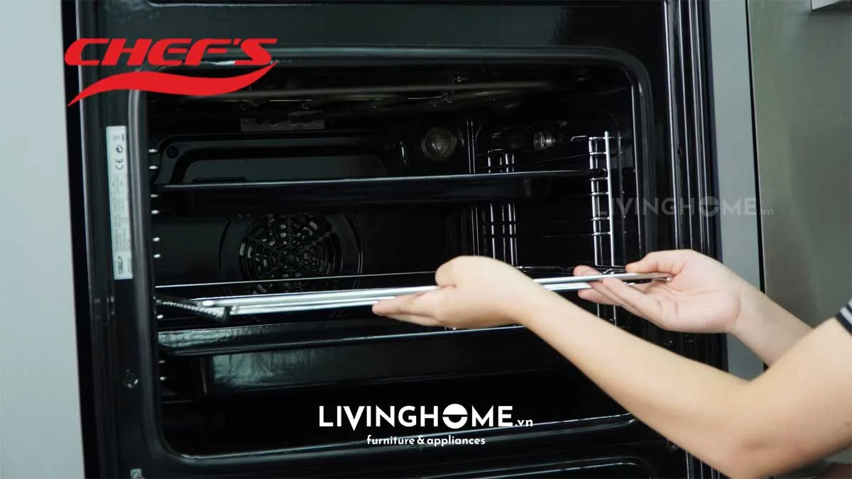 Lò nướng Chefs EH BO600S âm tủ tiêu chuẩn Châu Âu dung tích 56L 20 Lò nướng Chefs EH BO600S âm tủ tiêu chuẩn Châu Âu dung tích 56L
