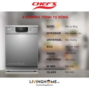 Máy rửa chén Chefs EH DW401D 15 bộ sang trọng hiện đại