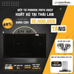 Combo Bếp Từ Pramie PRTH 2022 Và Máy Hút Mùi Pramie AC17 700