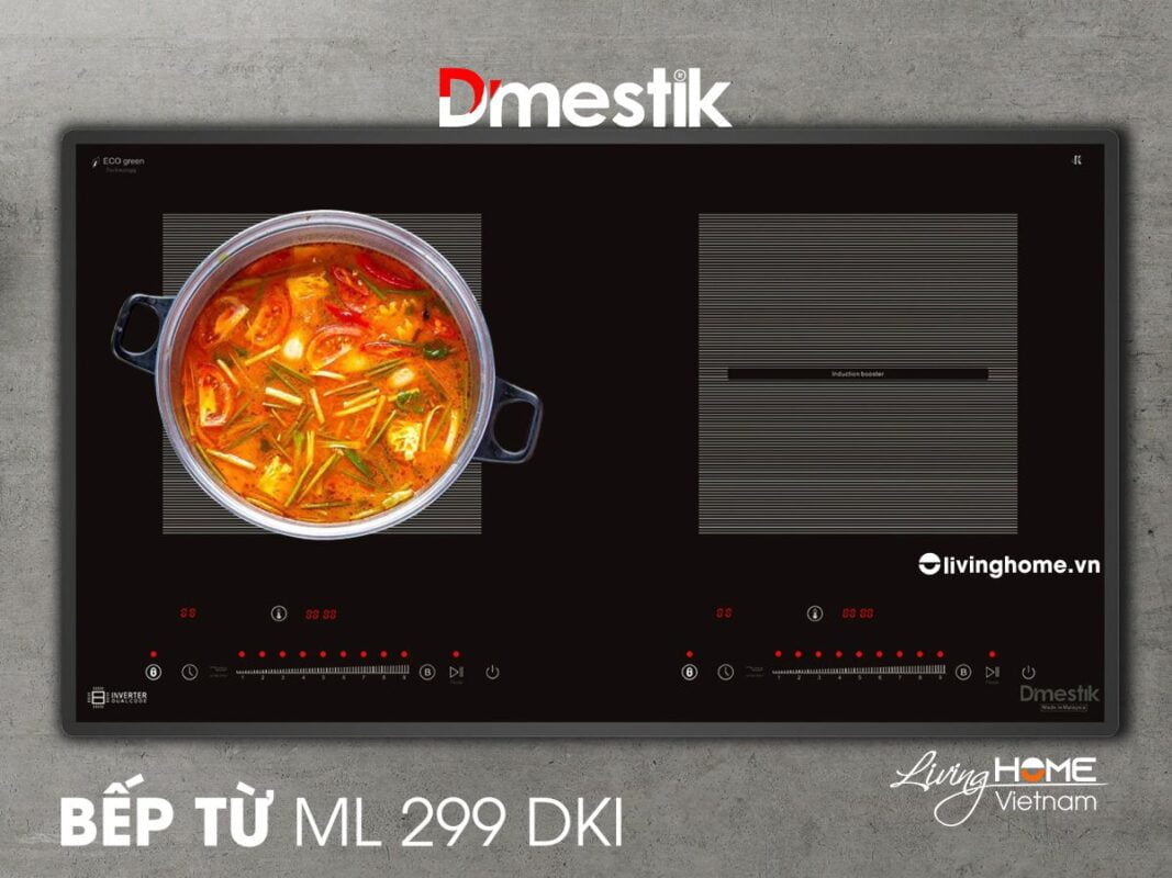 Bếp từ Dmestik ML299 DKI mặt kính Kanger chịu lực, chịu nhiệt