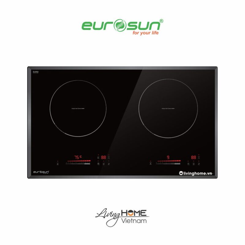 Bếp từ Eurosun EU-T508Max 2 vùng nấu màu đen sang trọng 