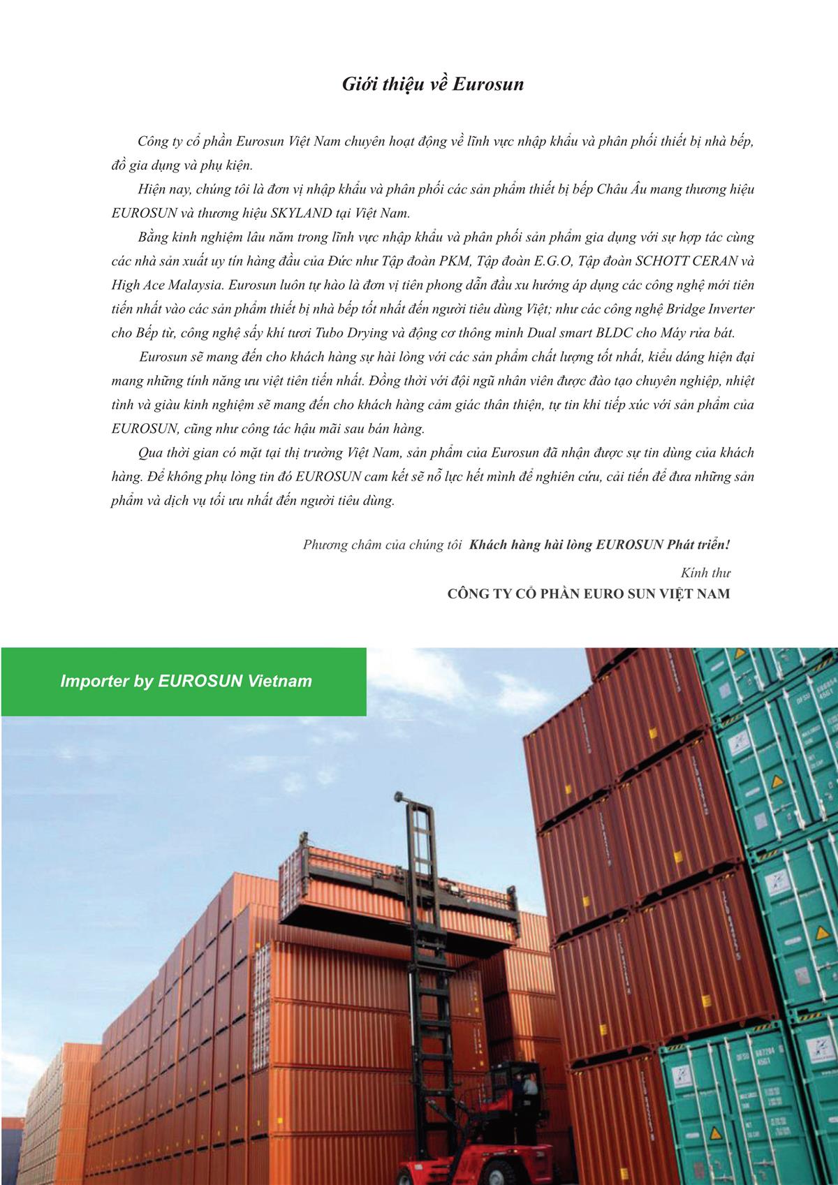 Catalogue Eurosun 23 Catalogue Eurosun - Thiết Bị Nhà Bếp Cao Cấp Đức