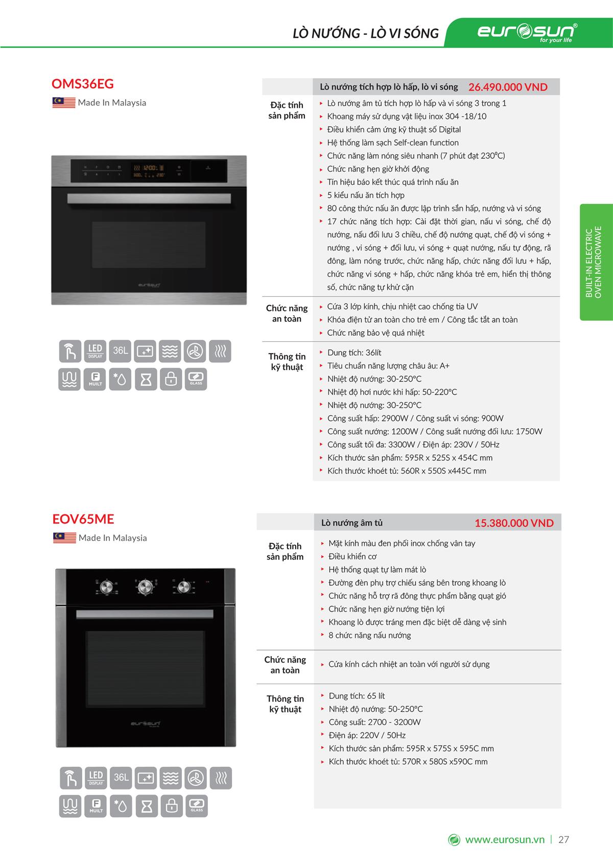 Catalogue Eurosun 48 Catalogue Eurosun - Thiết Bị Nhà Bếp Cao Cấp Đức