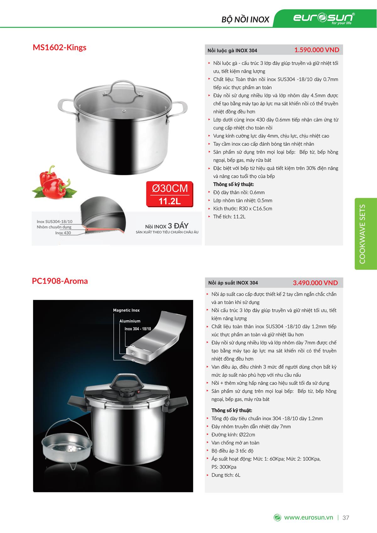 Catalogue Eurosun 58 Catalogue Eurosun - Thiết Bị Nhà Bếp Cao Cấp Đức