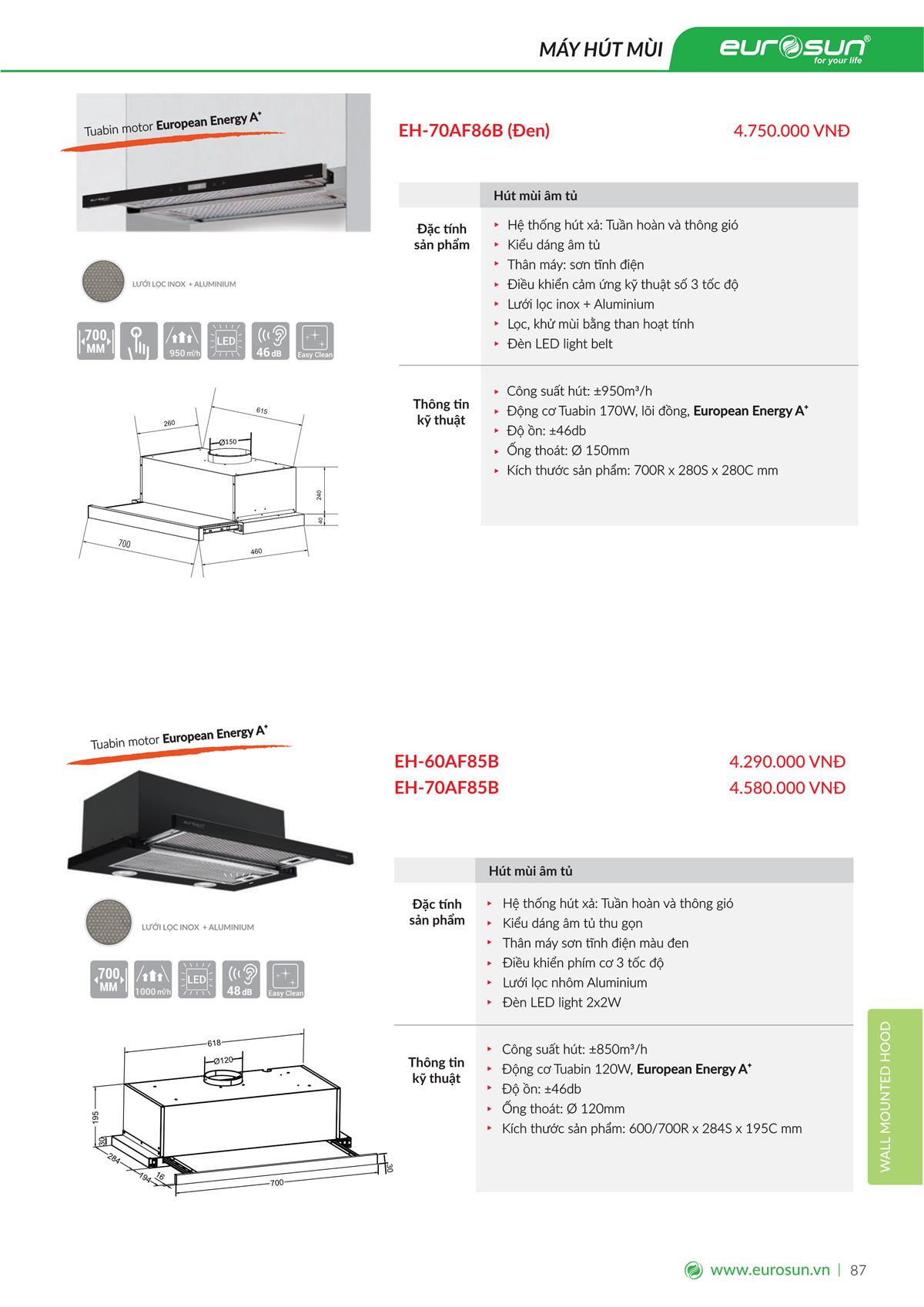 Catalogue Eurosun 108 Catalogue Eurosun - Thiết Bị Nhà Bếp Cao Cấp Đức