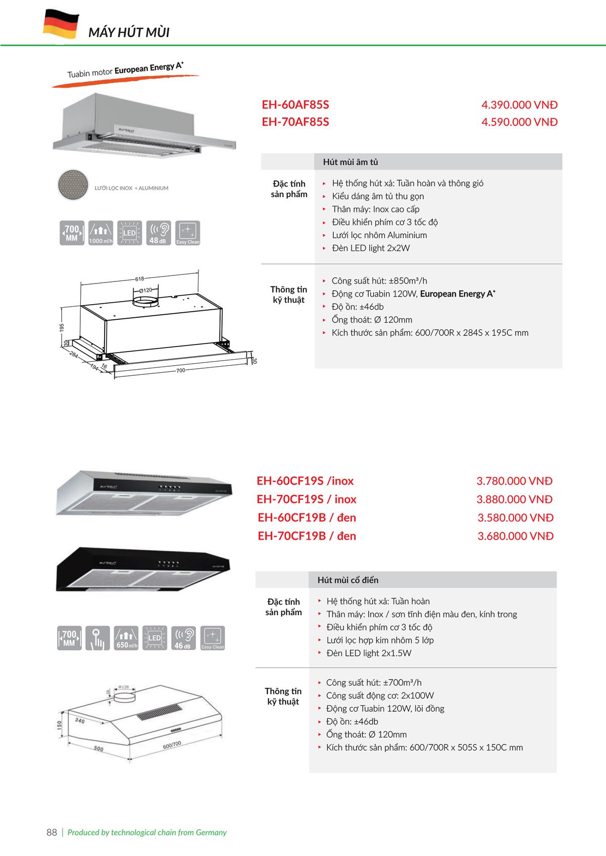 Catalogue Eurosun 109 Catalogue Eurosun - Thiết Bị Nhà Bếp Cao Cấp Đức