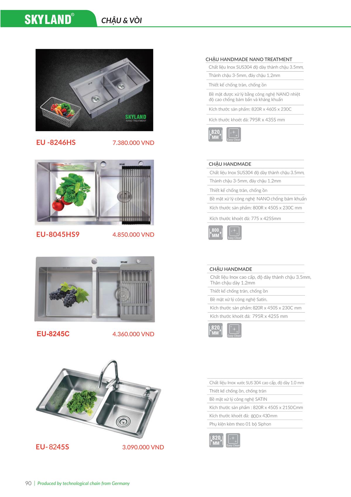 Catalogue Eurosun 111 Catalogue Eurosun - Thiết Bị Nhà Bếp Cao Cấp Đức