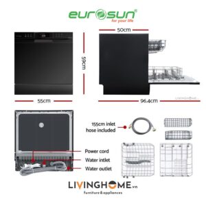 Máy Rửa Chén Bát Eurosun SKS60E08EU