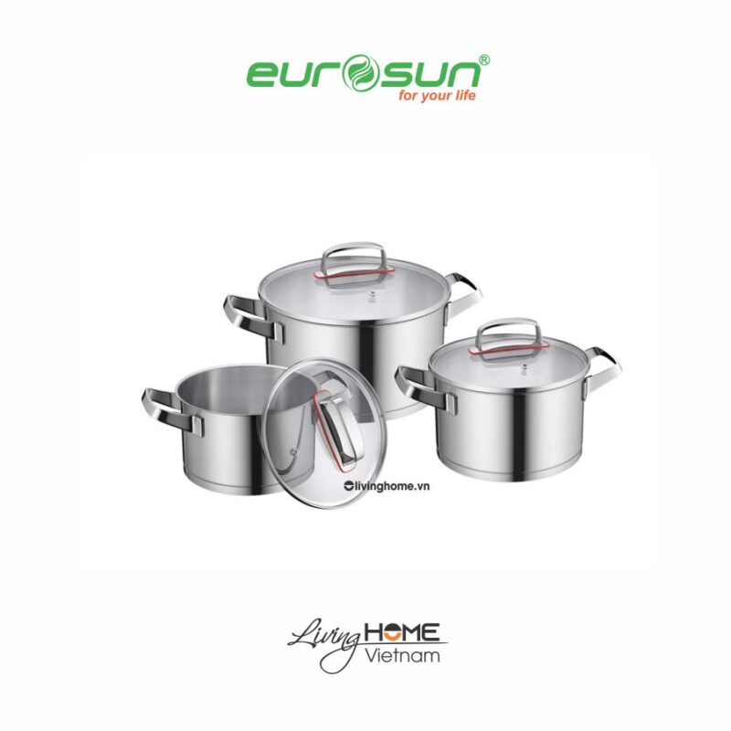 Bộ nồi Eurosun MC1805 - Visions inox 304 6 món