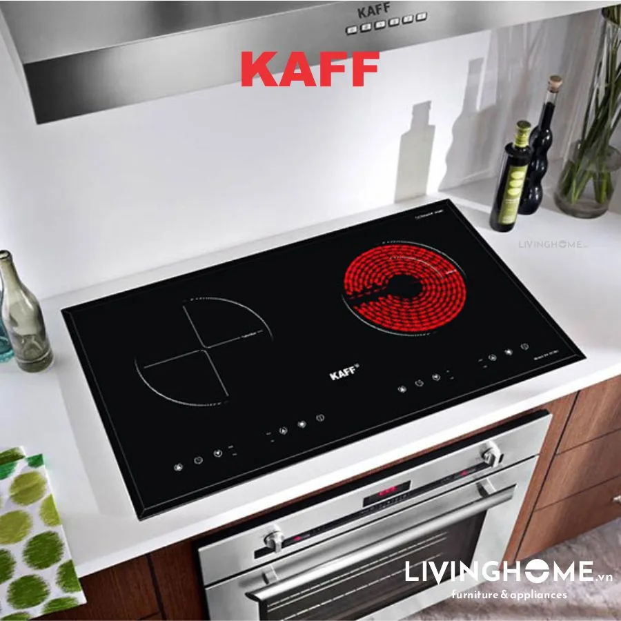 Bếp Điện Từ Kaff KF-073IC 1 Điện 1 Từ 73CM Mặt Kính Crystal 13 Bếp Điện Từ Kaff KF-073IC