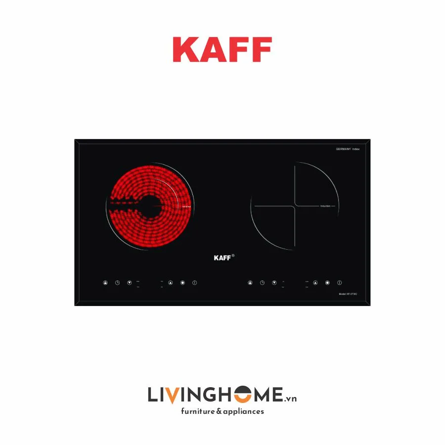 Bếp Điện Từ Kaff KF-073IC 1 Điện 1 Từ 73CM Mặt Kính Crystal 3 Bếp Điện Từ Kaff KF-073IC