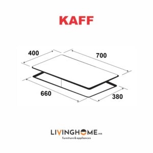 Bếp Điện Từ Kaff KF-EG902IH 70CM 1 Điện 1 Từ Mặt Kính Schott Ceran 15 Bếp Điện Từ Kaff KF-EG902IH